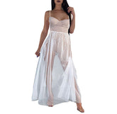 Underwood Strapless Smocked Crochet Midi Dress - Off White